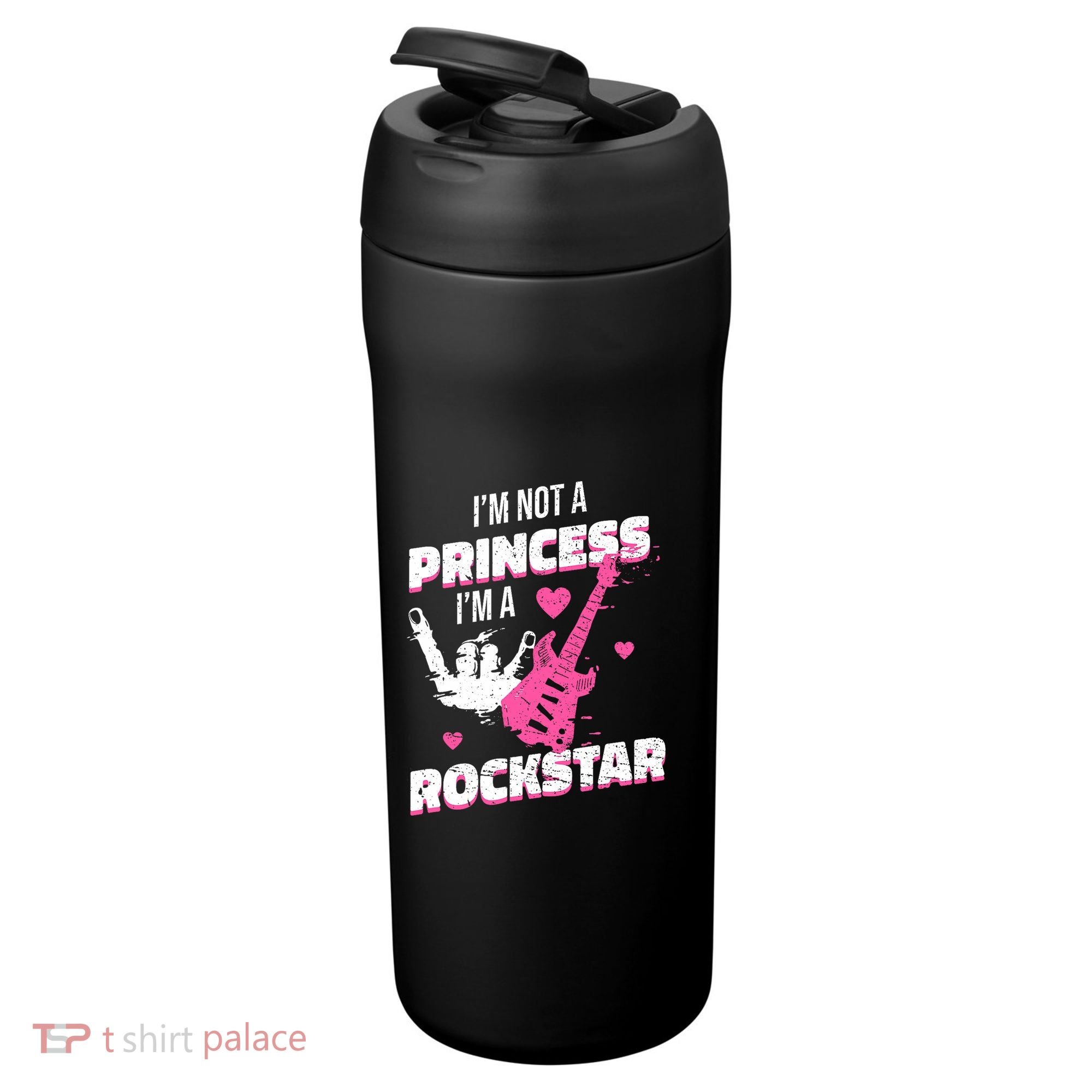 Rockstar Princess Roll Im Not A Princess Im A Rockstar 24oz Duet Stainless Steel Tumbler