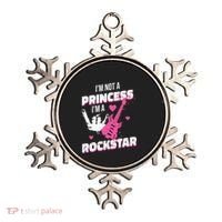 Rockstar Princess Roll Im Not A Princess Im A Rockstar Ornament thumb 0
