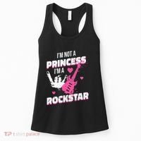 Rockstar Princess Roll Im Not A Princess Im A Rockstar Women's Tank Top thumb 0