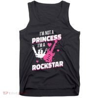 Rockstar Princess Roll Im Not A Princess Im A Rockstar Tank Top thumb 0