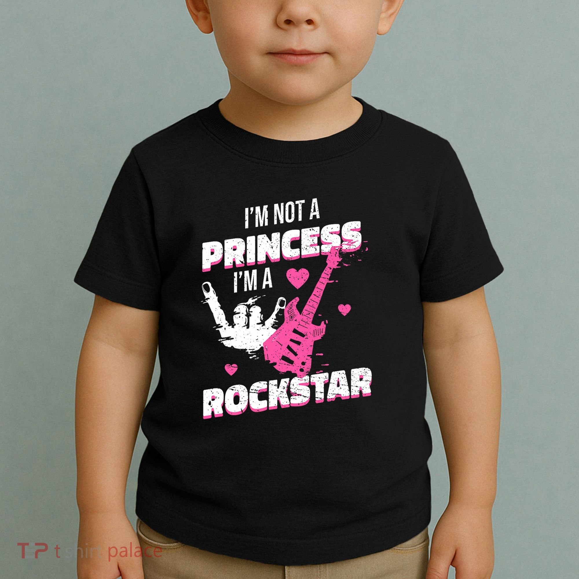 Rockstar Princess Roll Im Not A Princess Im A Rockstar Toddler T-Shirt