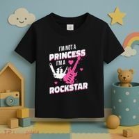 Rockstar Princess Roll Im Not A Princess Im A Rockstar Toddler T-Shirt thumb 3