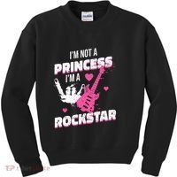 Rockstar Princess Roll Im Not A Princess Im A Rockstar Kids Sweatshirt thumb 0