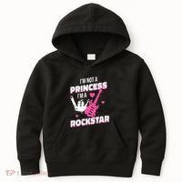 Rockstar Princess Roll Im Not A Princess Im A Rockstar Kids Hoodie thumb 0