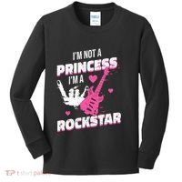 Rockstar Princess Roll Im Not A Princess Im A Rockstar Kids Long Sleeve Shirt thumb 0