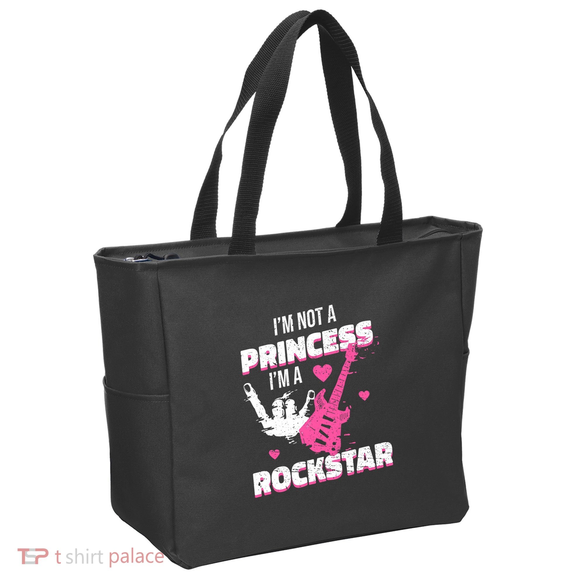 Rockstar Princess Roll Im Not A Princess Im A Rockstar Tote Bag