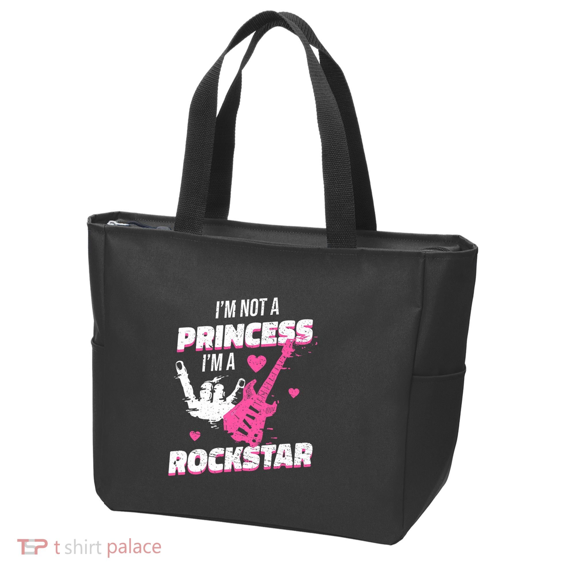 Rockstar Princess Roll Im Not A Princess Im A Rockstar Tote Bag