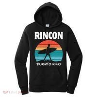 Rincon Puerto Rico Surf Retro Sunset Surfing Travel Women's Hoodie thumb 0