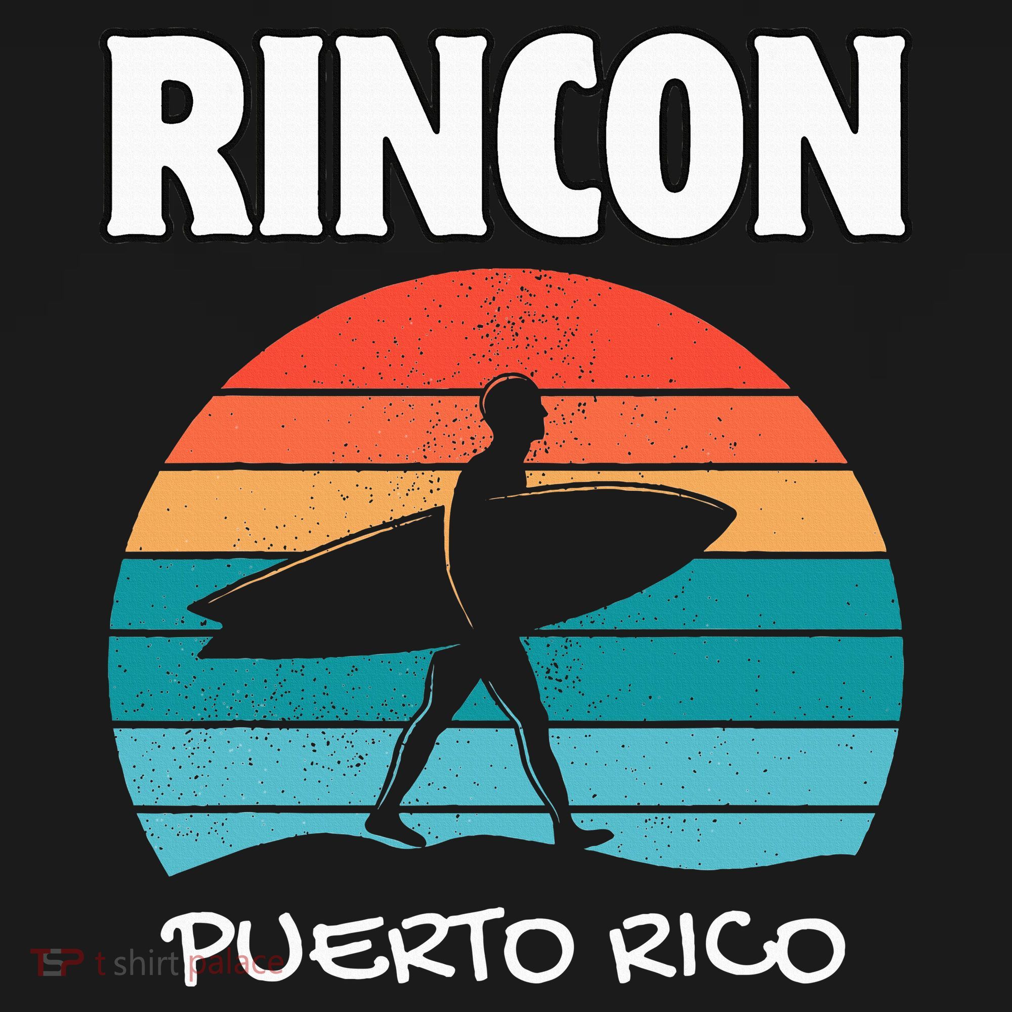 Rincon Puerto Rico Surf Retro Sunset Surfing Travel Visor