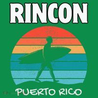 Rincon Puerto Rico Surf Retro Sunset Surfing Travel Sweatshirt thumb 3