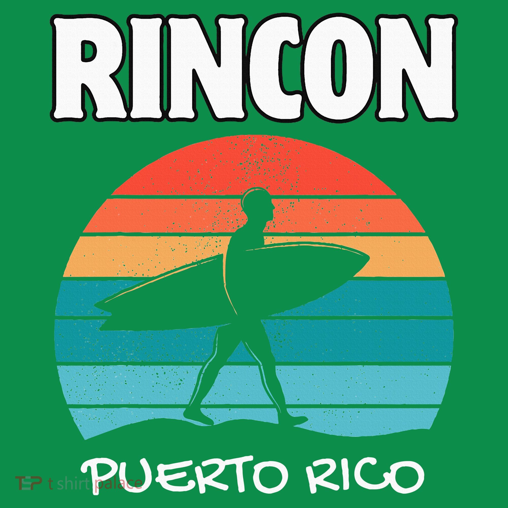 Rincon Puerto Rico Surf Retro Sunset Surfing Travel Sweatshirt