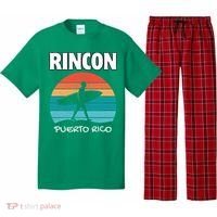 Rincon Puerto Rico Surf Retro Sunset Surfing Travel Pajama Set thumb 0