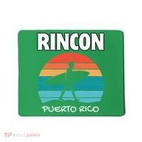 Rincon Puerto Rico Surf Retro Sunset Surfing Travel Mousepad thumb 0