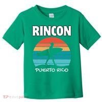 Rincon Puerto Rico Surf Retro Sunset Surfing Travel Toddler T-Shirt thumb 0