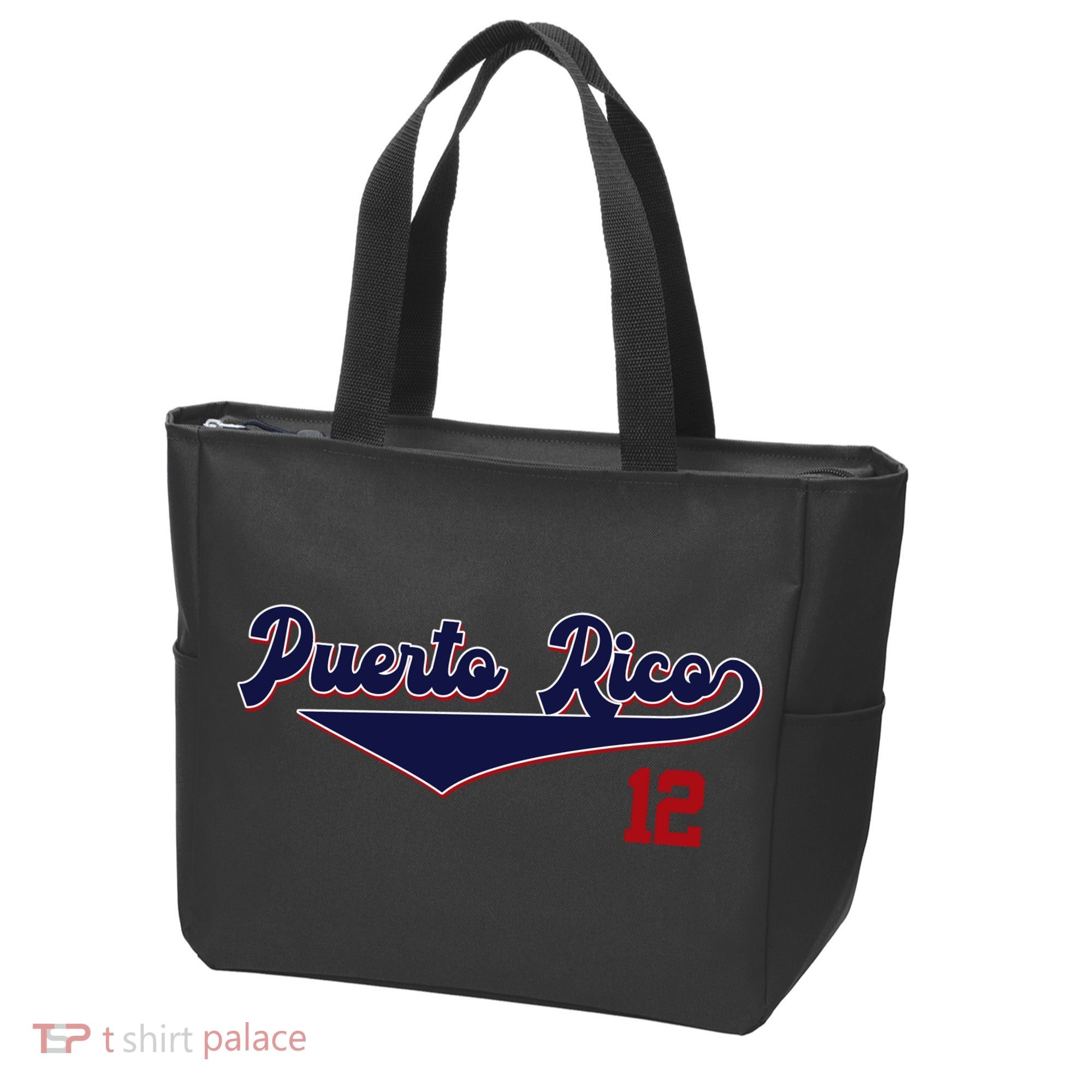 Retro Puerto Rico Beisbol Jersey Boricua Baseball 12 Tote Bag
