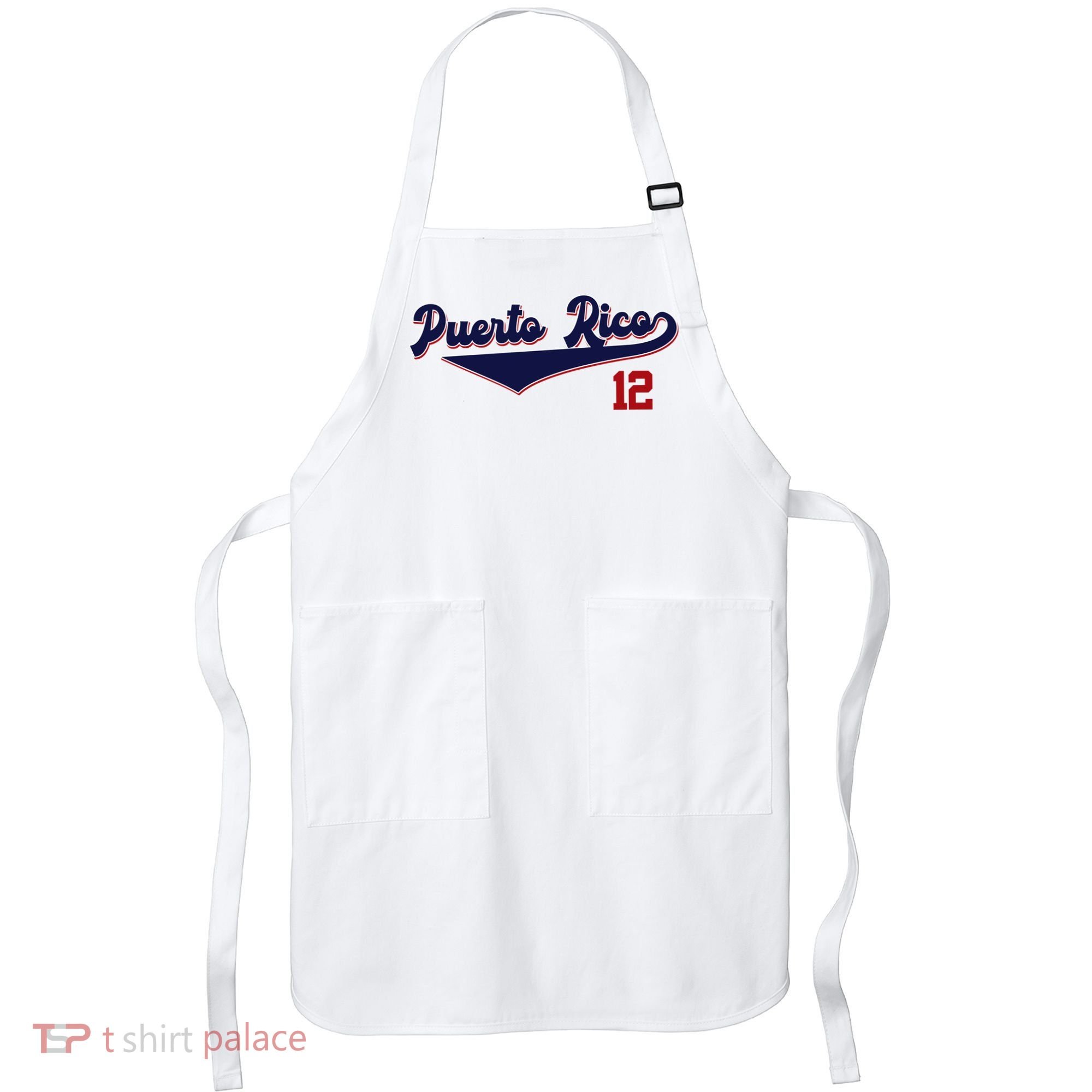 Retro Puerto Rico Beisbol Jersey Boricua Baseball 12 Apron
