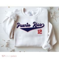 Retro Puerto Rico Beisbol Jersey Boricua Baseball 12 Sweatshirt thumb 2