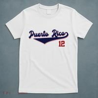 Retro Puerto Rico Beisbol Jersey Boricua Baseball 12 T-Shirt thumb 5