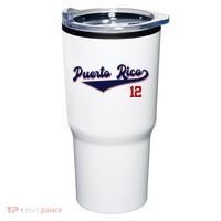 Retro Puerto Rico Beisbol Jersey Boricua Baseball 12 Tumbler thumb 0
