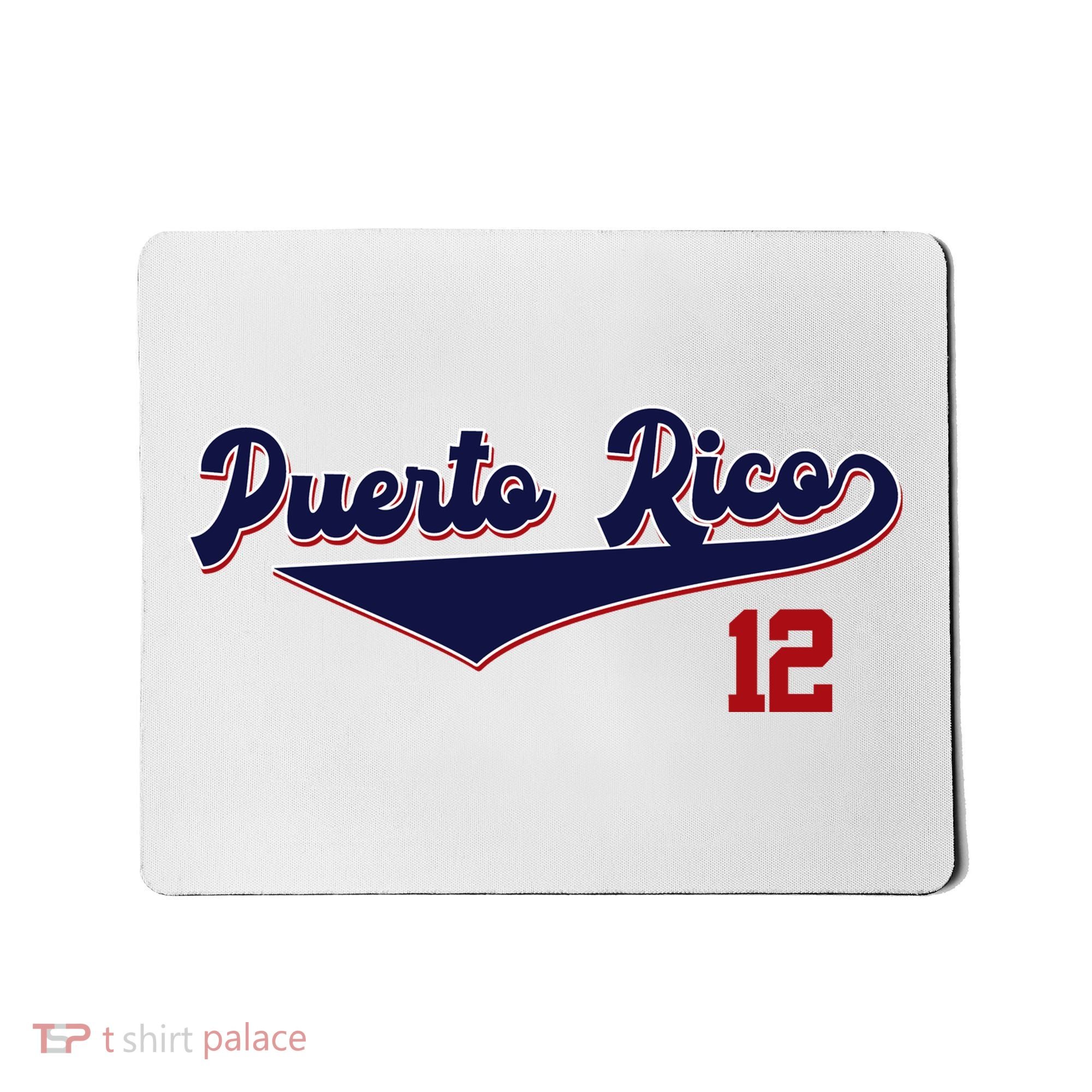 Retro Puerto Rico Beisbol Jersey Boricua Baseball 12 Mousepad