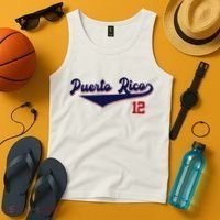 Retro Puerto Rico Beisbol Jersey Boricua Baseball 12 Tank Top thumb 4