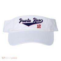 Retro Puerto Rico Beisbol Jersey Boricua Baseball 12 Visor thumb 0
