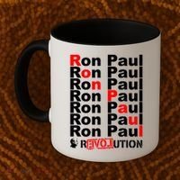 Ron Paul Revolution Word Coffee Mug thumb 2