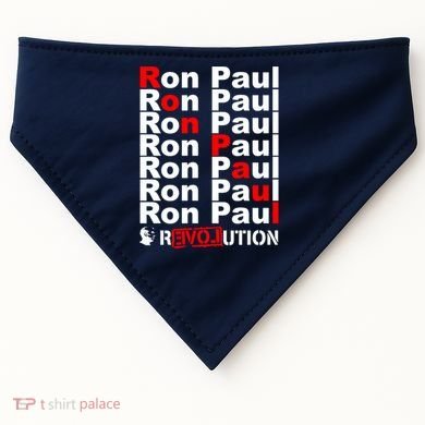 Ron Paul Revolution Word USA-Made Doggie Bandana
