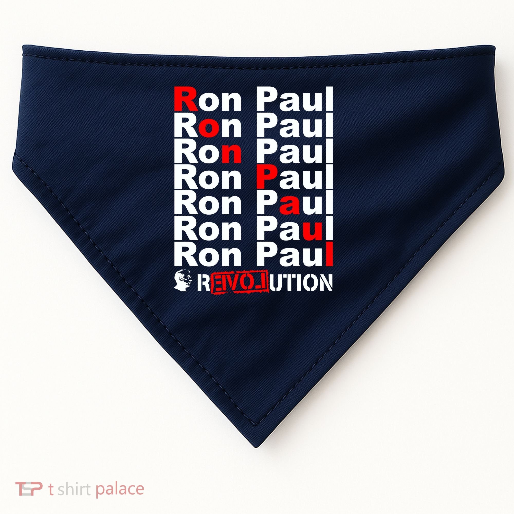 Ron Paul Revolution Word USA-Made Doggie Bandana