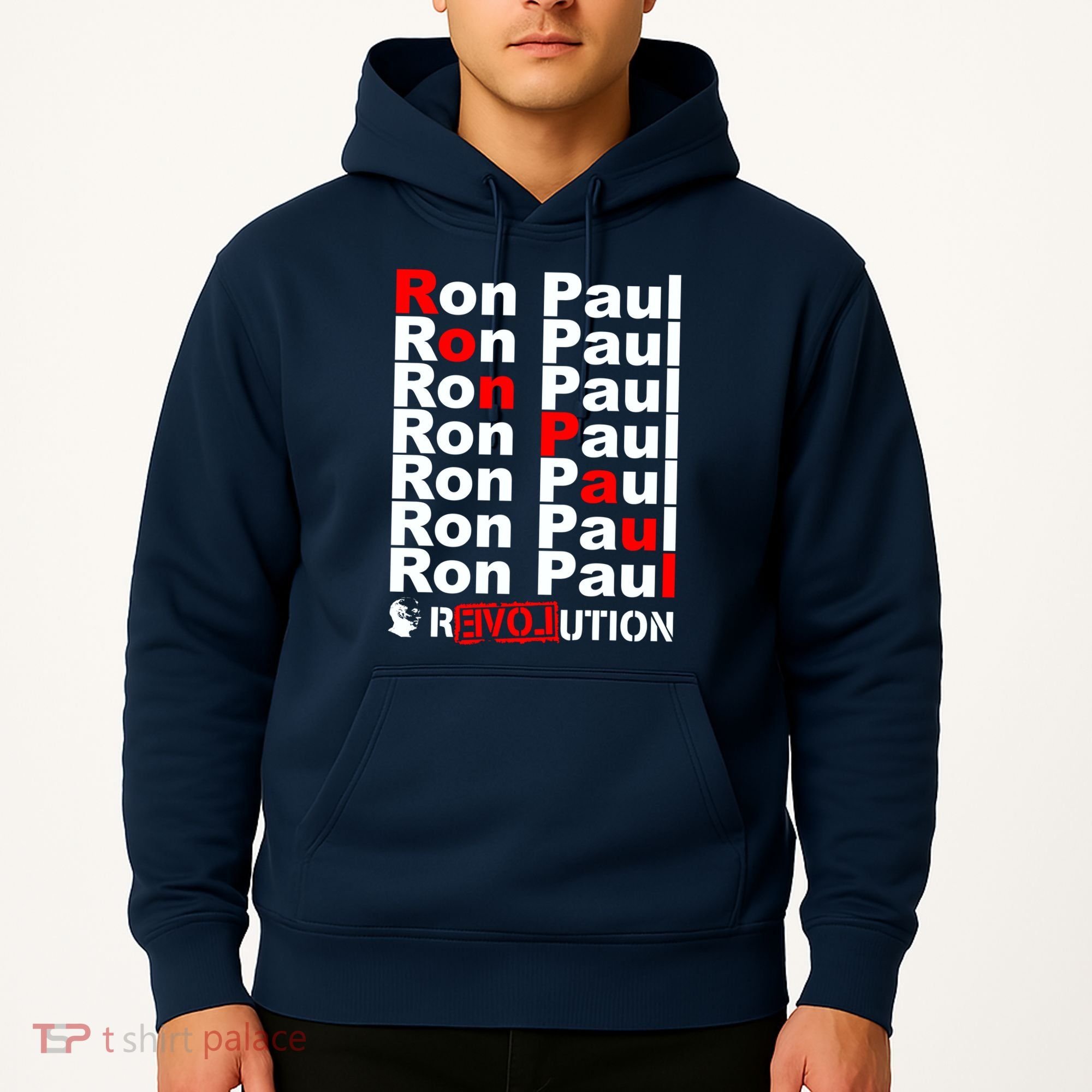 Ron Paul Revolution Word Hoodie