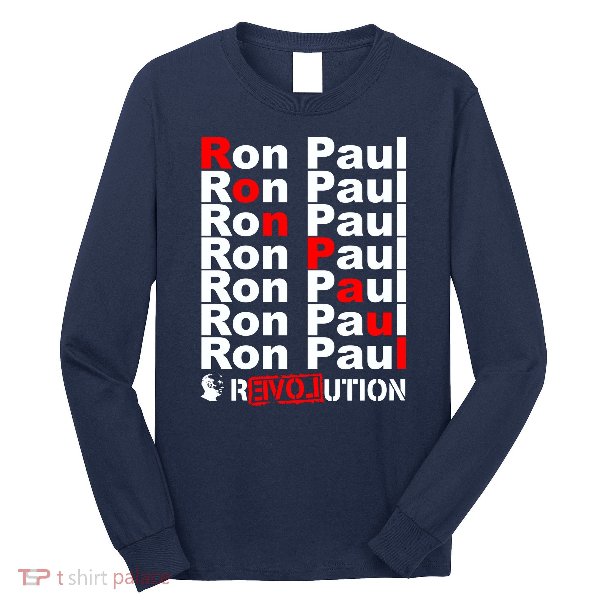 Ron Paul Revolution Word Long Sleeve Shirt