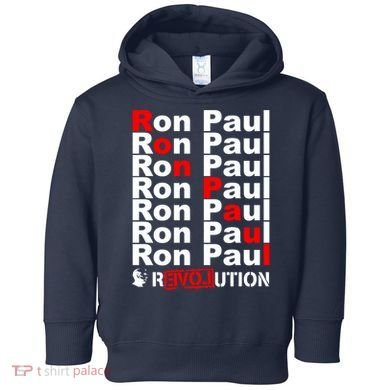 Ron Paul Revolution Word Toddler Hoodie