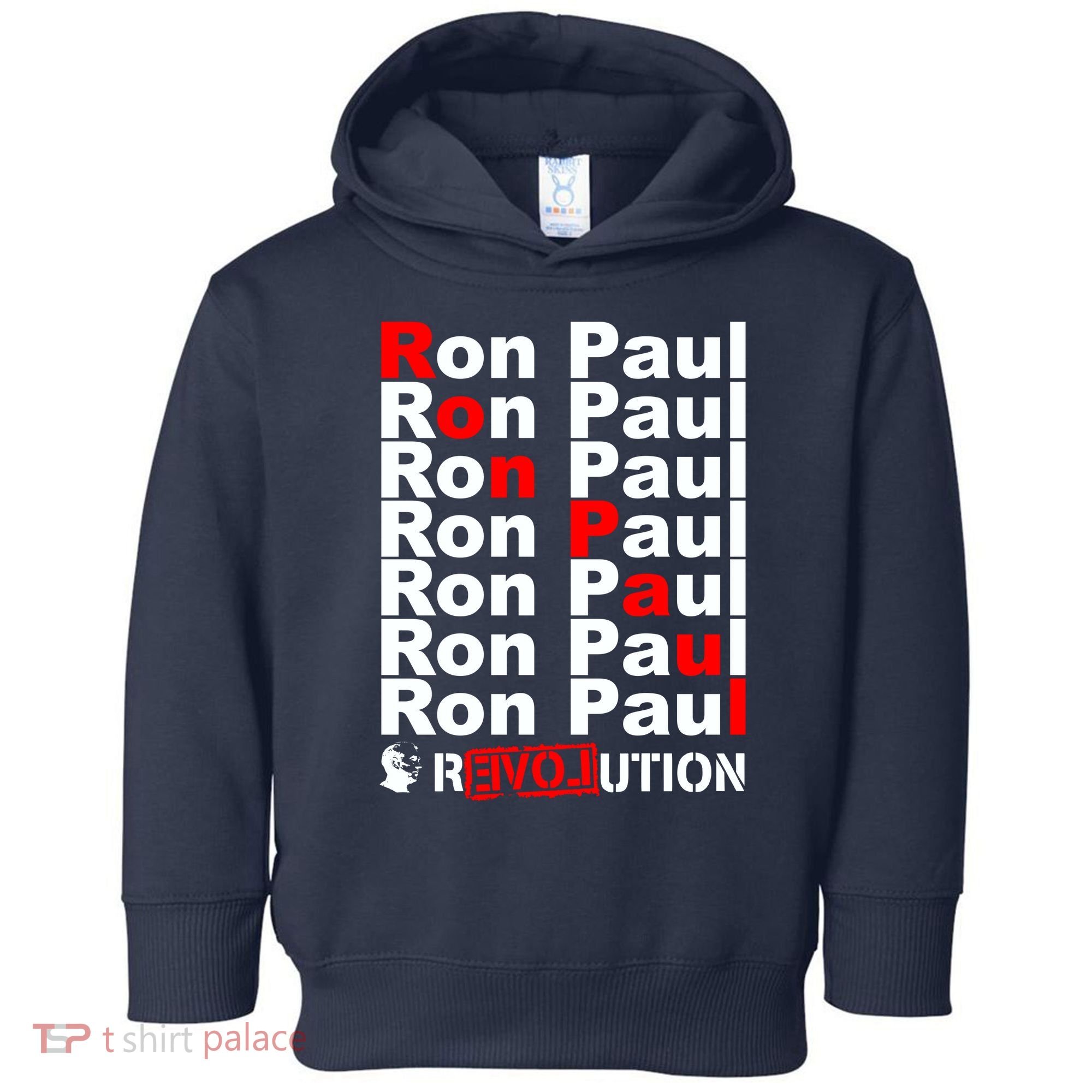 Ron Paul Revolution Word Toddler Hoodie