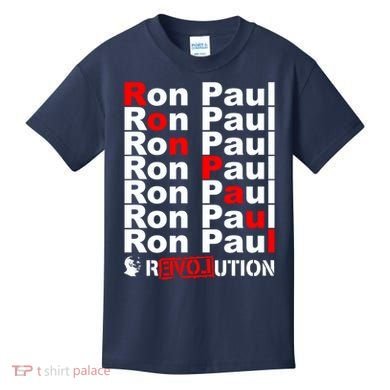 Ron Paul Revolution Word Kids T-Shirt