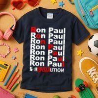 Ron Paul Revolution Word Kids T-Shirt thumb 3