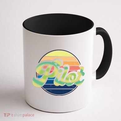 Retro Pilot Coffee Mug back