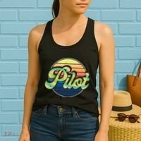 Retro Pilot Women's Tank Top thumb 2