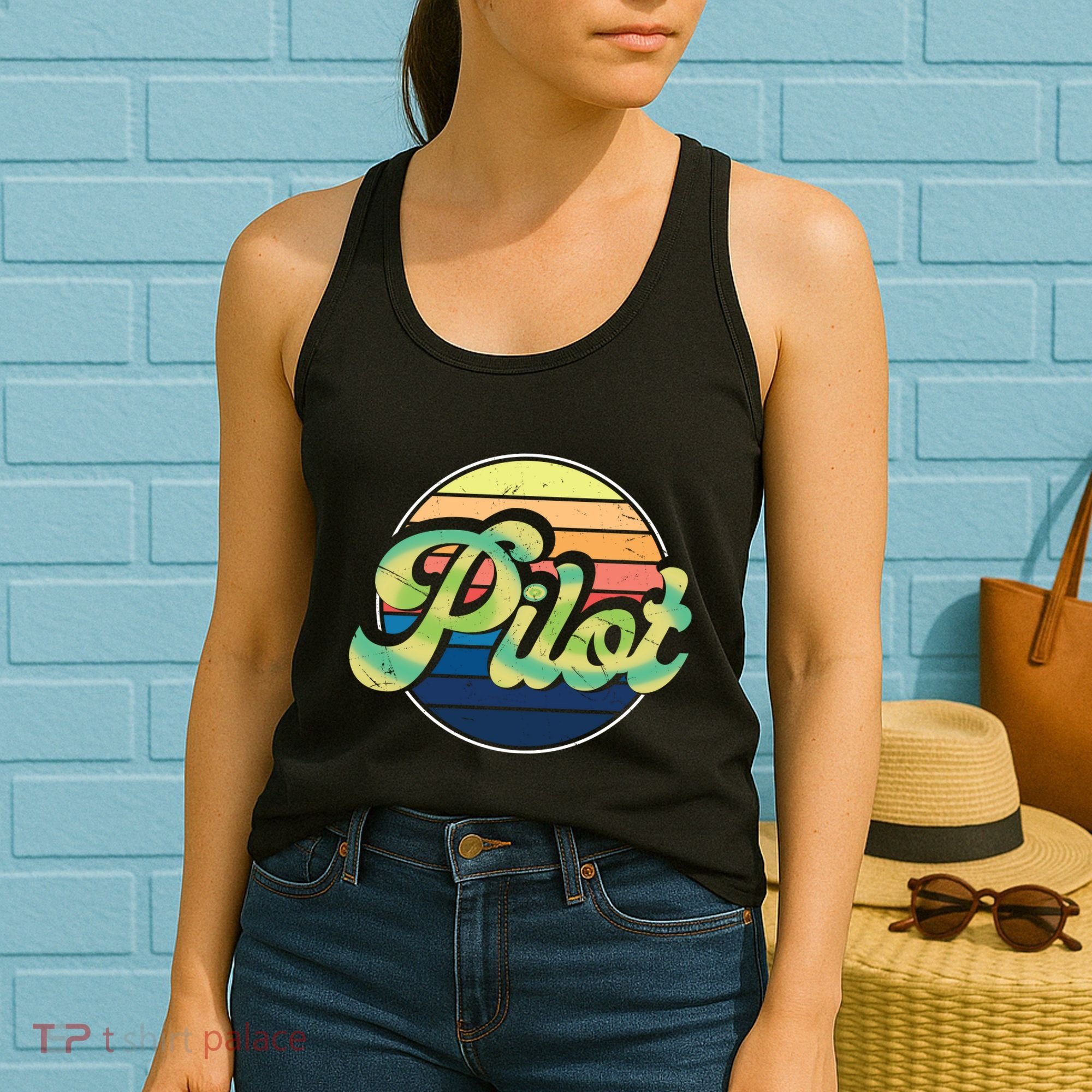 Retro Pilot Women's Tank Top