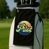 Retro Pilot Golf Towel thumb 2