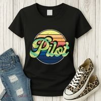 Retro Pilot Women's T-Shirt thumb 3