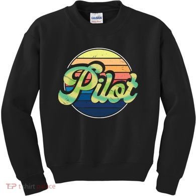 Retro Pilot Kids Sweatshirt