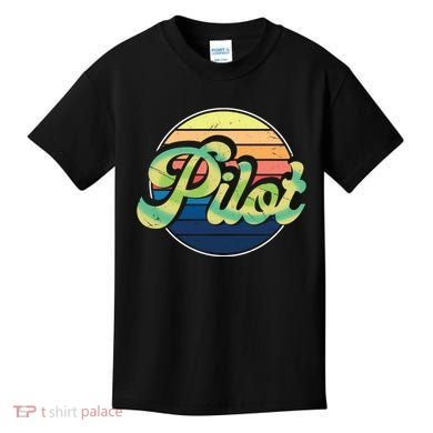 Retro Pilot Kids T-Shirt
