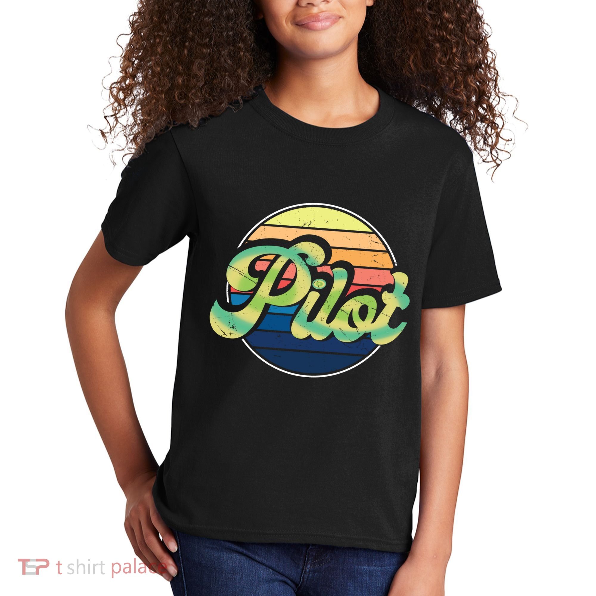 Retro Pilot Kids T-Shirt