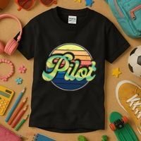Retro Pilot Kids T-Shirt thumb 3