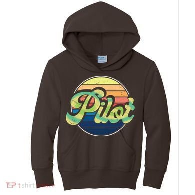 Retro Pilot Kids Hoodie