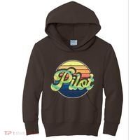 Retro Pilot Kids Hoodie thumb 0