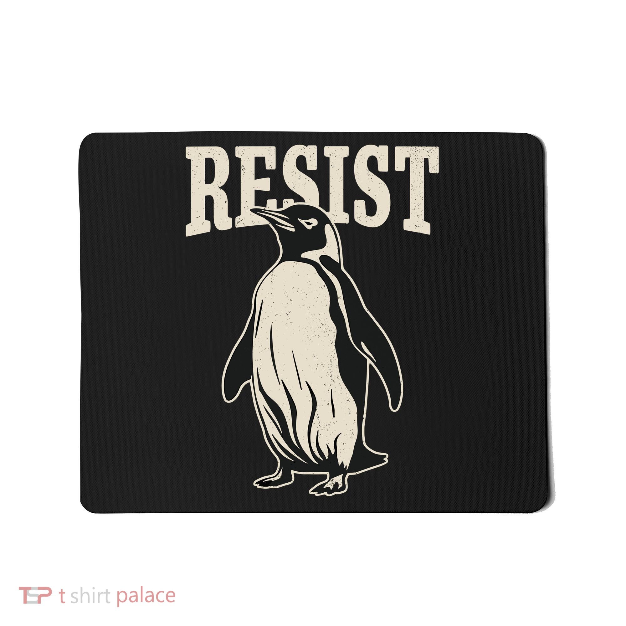 Resist Penguin Mousepad