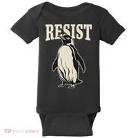 Resist Penguin Baby Bodysuit thumb 0