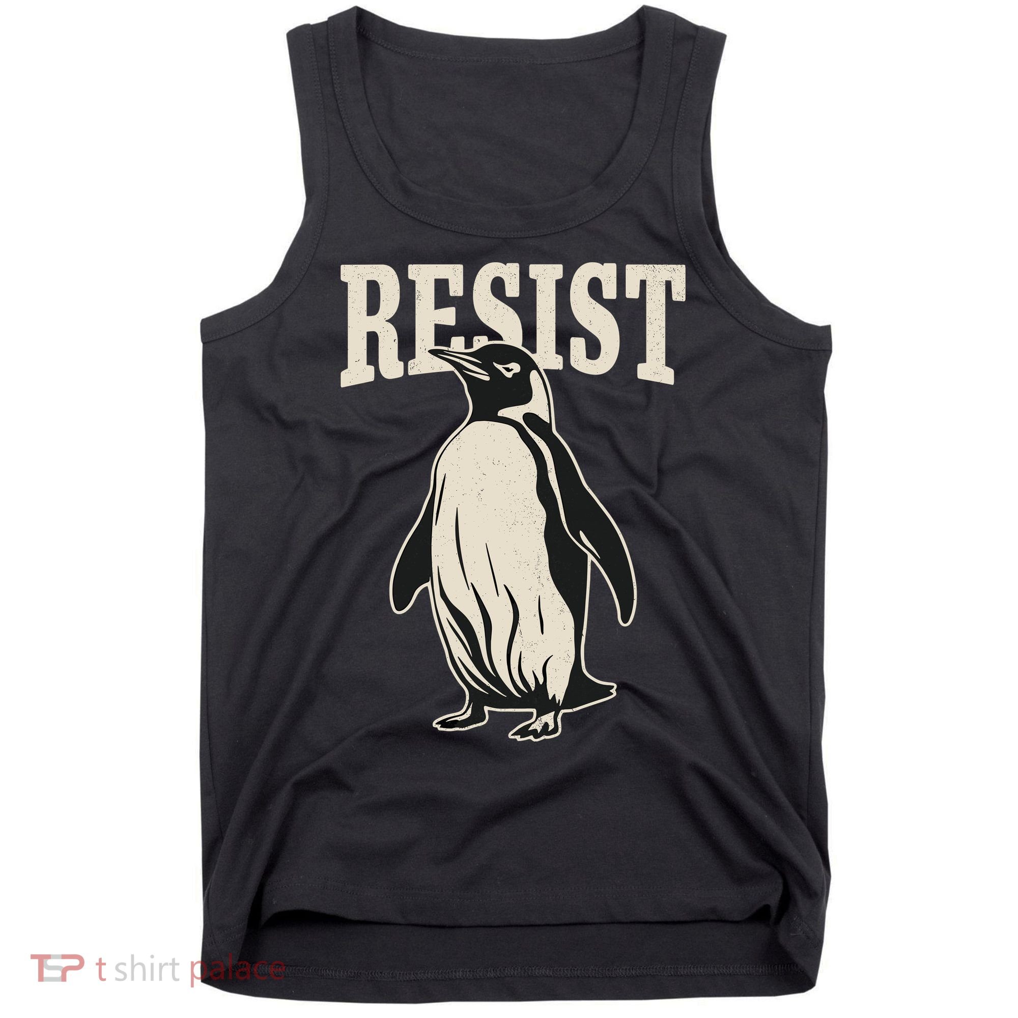 Resist Penguin Tank Top
