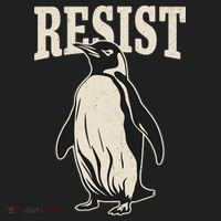 Resist Penguin Golf Towel thumb 3